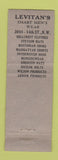 Matchbook Cover - Levitan's Men's Clothes New York City?