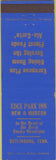 Matchbook Cover - Edge Park Inn Gatlinburg TN SAMPLE