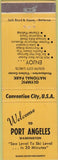 Matchbook Cover - Port Angeles WA yellow tourism