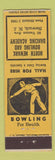 Matchbook Cover - North Newark Bowling Dancing Academy NJ