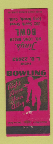 Matchbook Cover - Tiny's Bowling Long Beach CA