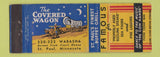 Matchbook Cover - Covered Wagon Restaurant St Paul MN