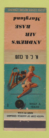 Matchbook Cover - Andrews Air Force Base pinup
