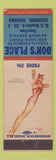 Matchbook Cover - Don's Place Texaco oil gas Ligonier IN pinup
