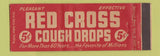 Matchbook Cover - Red Cross Cough Drops  Full Length