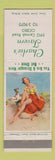 Matchbook Cover - Charlie's Tavern Cicero IL pinup