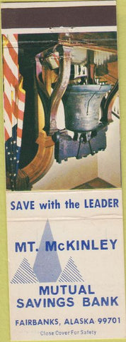 Matchbook Cover - Mount McKinley Mutual Savings Fairbanks AK