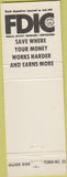 Matchbook Cover - Mount McKinley Mutual Savings Fairbanks AK