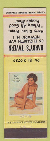 Matchbook Cover - Harry's Tavern Newark NJ pinup