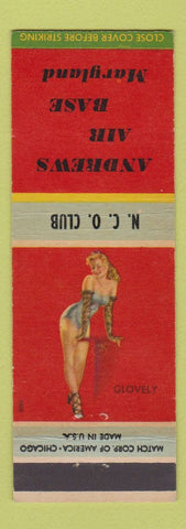 Matchbook Cover - Andrews Air Force Base pinup