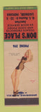 Matchbook Cover - Don's Place Texaco oil gas Ligonier IN pinup