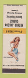 Matchbook Cover - Arthur Jacoby Garage Boiling Springs PA pinup