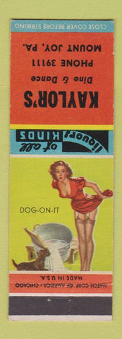 Matchbook Cover - Kaylor's Restaurant Mount Joy PA pinup