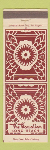 Matchbook Cover - The Hawaiian Long Beach CA