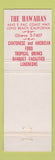 Matchbook Cover - The Hawaiian Long Beach CA