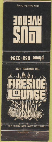 Matchbook Cover - Louis Avenue Fireside Lounge Oakland CA?
