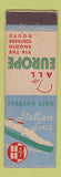 Matchbook Cover - Italian Line Cruise