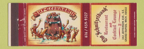 Matchbook Cover - The Schnitzelbank Restaurant Grand Rapids MI