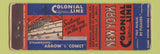 Matchbook Cover - Colonial Cruise Line FEDERAL LONG WORN