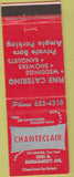 Matchbook Cover - Chanteclair Chicago IL