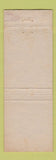 Matchbook Cover - Pines Cafe San Marcos CA