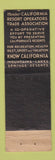 Matchbook Cover - Curry's Baldy Resort CA CROWN WEAR