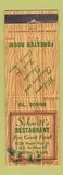Matchbook Cover - Schmitt's Restaurant Yakima WA