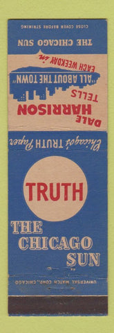 Matchbook Cover - Chicago Sun Newspaper CA Dale Harrison