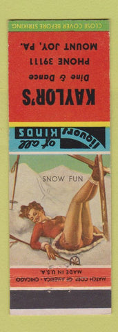 Matchbook Cover - Kaylor's Restaurant Mount Joy PA pinup