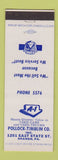 Matchbook Cover - Pollock Timblin Ford Sharon PA