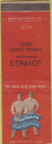 Matchbook Cover - Lovings men's clothes Corpus Christi TX WEAR