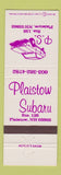 Matchbook Cover - Plaistow Subaru NH