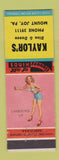Matchbook Cover - Kaylor's Restaurant Mount Joy PA pinup