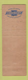 Matchbook Cover - 1955 Chevrolte Diehl Cadillac Lewisburg PA