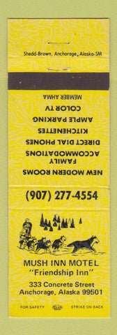 Matchbook Cover - Mush Inn Motel Anchorage AK
