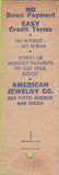 Matchbook Cover - Jewelers Elgin Bulova Gruen San Diego CA