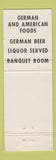 Matchbook Cover - Huck's Bavarian Village Redford MI