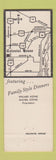 Matchbook Cover - Colonial House Taylor MI