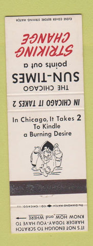 Matchbook Cover - Chicago Sun Newspaper CA Dale Harrison