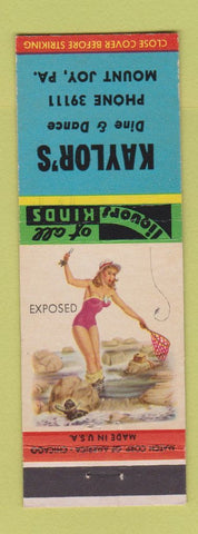 Matchbook Cover - Kaylor's Restaurant Mount Joy PA pinup