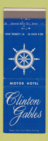 Matchbook Cover - Clinton Gables Motor Hotel Mount Clemens MI
