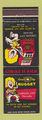 Matchbook Cover - Carson City Nugget Casino NV