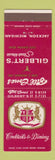 Matchbook Cover - Bill Cones Gilbert's Steak House Jackson MI