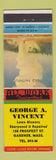 Matchbook Cover - George Vincent Lawn Mowers Gardner MA