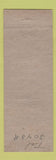 Matchbook Cover - George Vincent Lawn Mowers Gardner MA