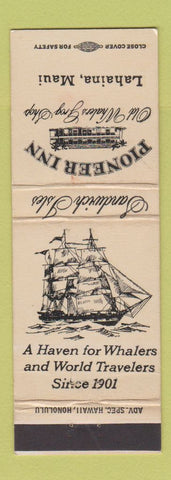 Matchbook Cover - Pioneer Inn Lahaina Maui Hawaii WEAR