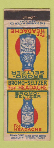 Matchbook Cover - Bromo Seltzer for Headache DQ WEAR