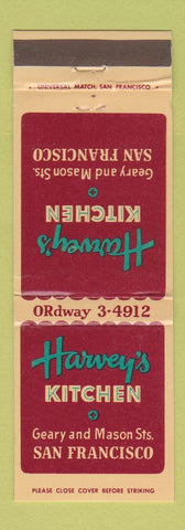 Matchbook Cover - Harvey's Kitchen San Francisco CA