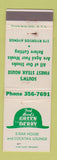 Matchbook Cover - Fred Abood's Green Derby WEAR