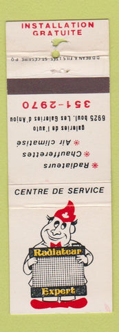 Matchbook Cover - Radiator Expert QC WORN